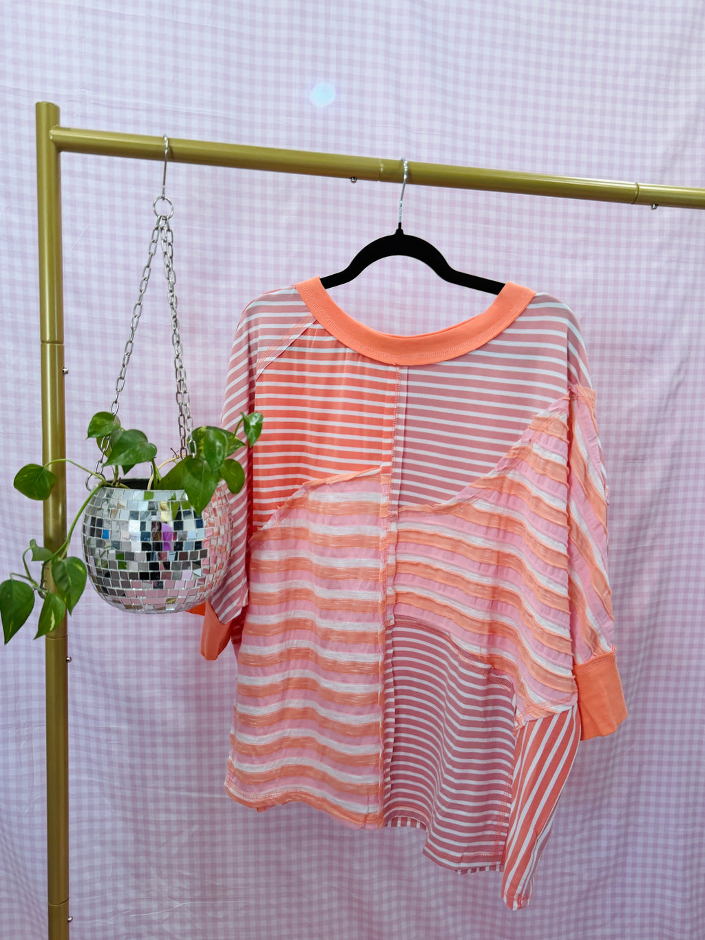 Peach Pop Mixed Tee