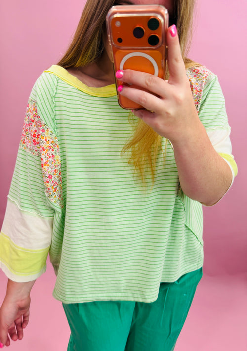 Blooming in Stripes Tee