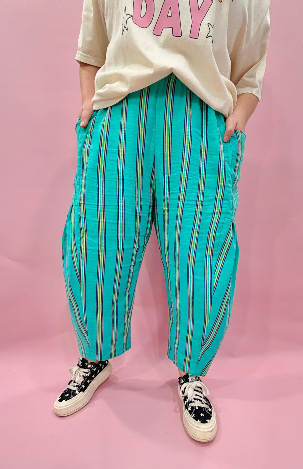 Bubblegum Barrel Pants