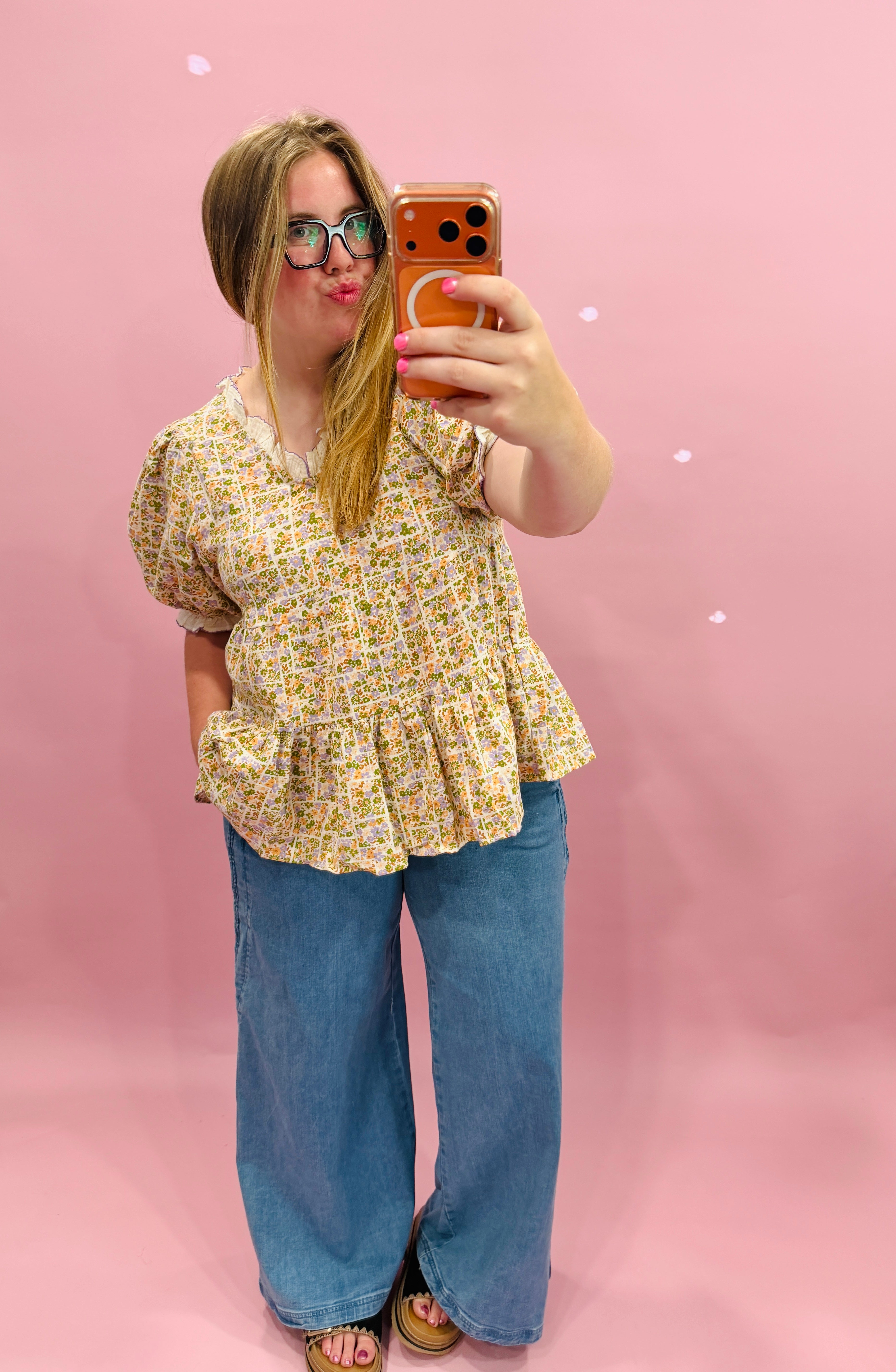 Dainty Meadow Ruffle Top