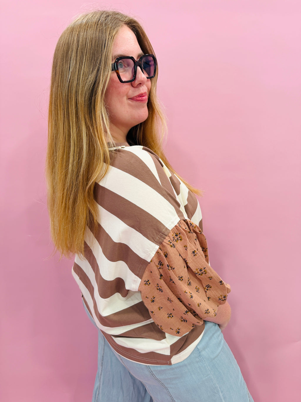 Bold Striped Knit Top