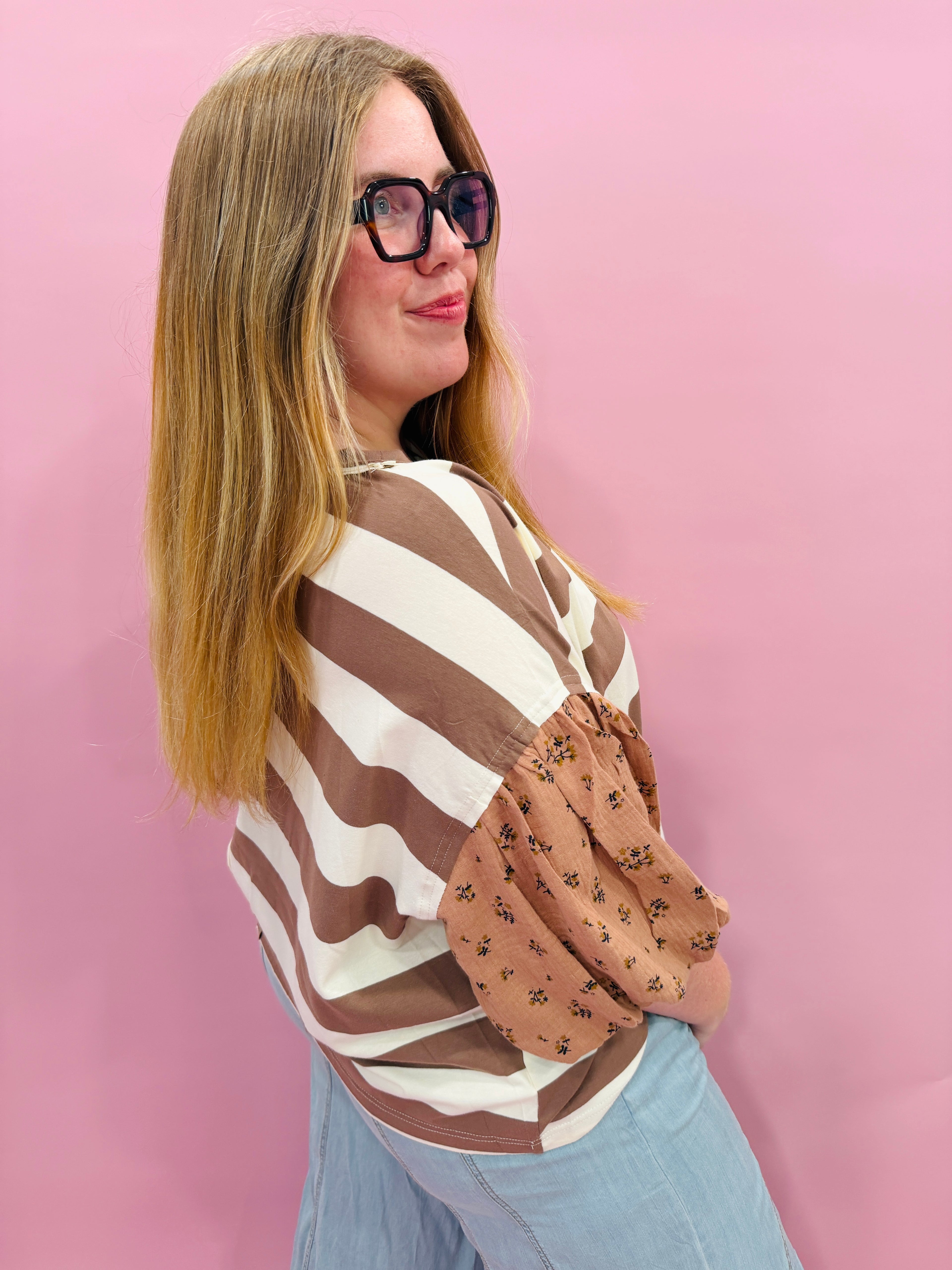 Bold Striped Knit Top