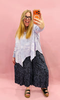 Dreamy Skies Tie-Dye Oversized Crewneck Top