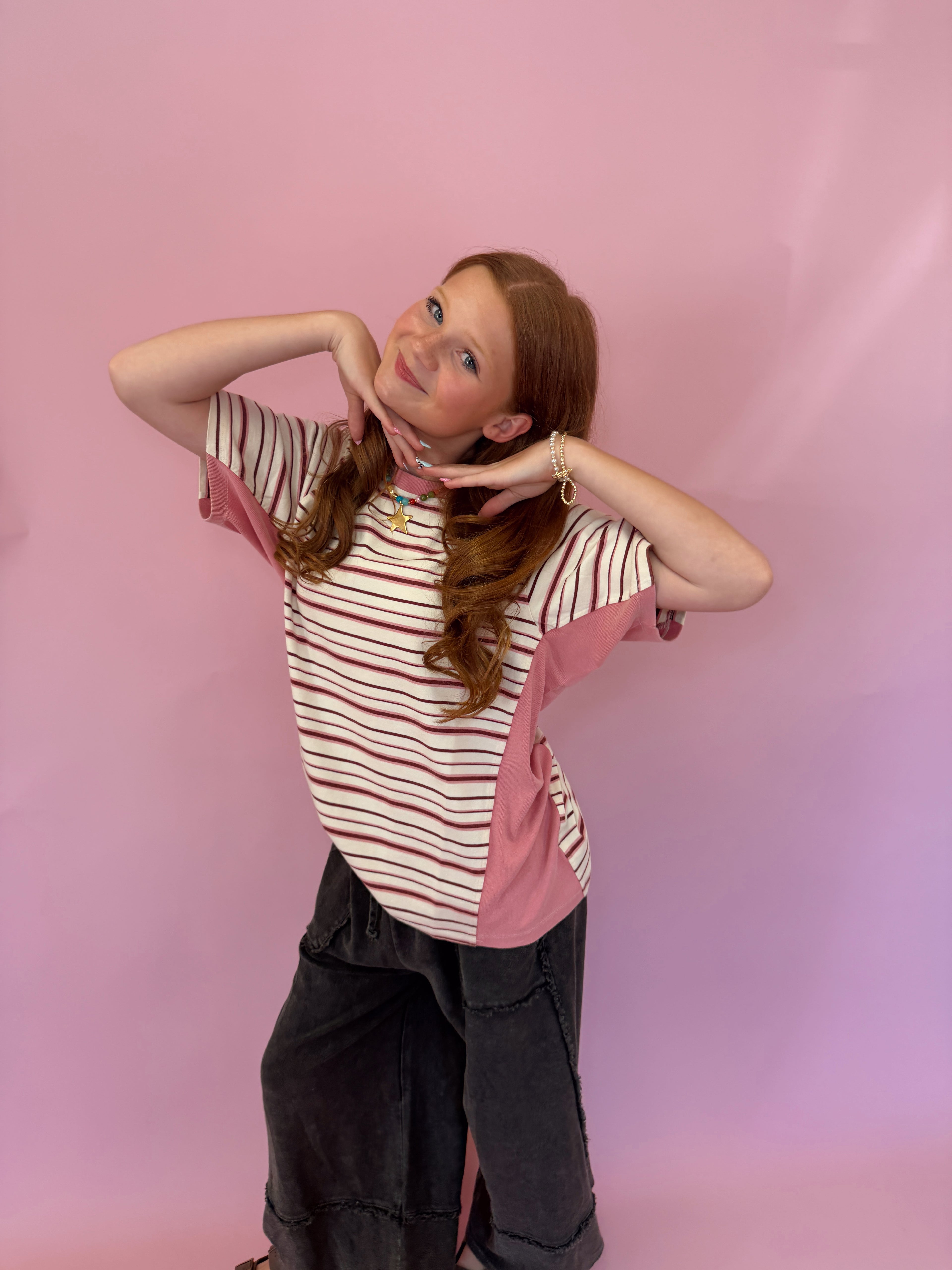 Berry Sweet Stripe Tee