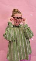 Olive You Button-Up Top