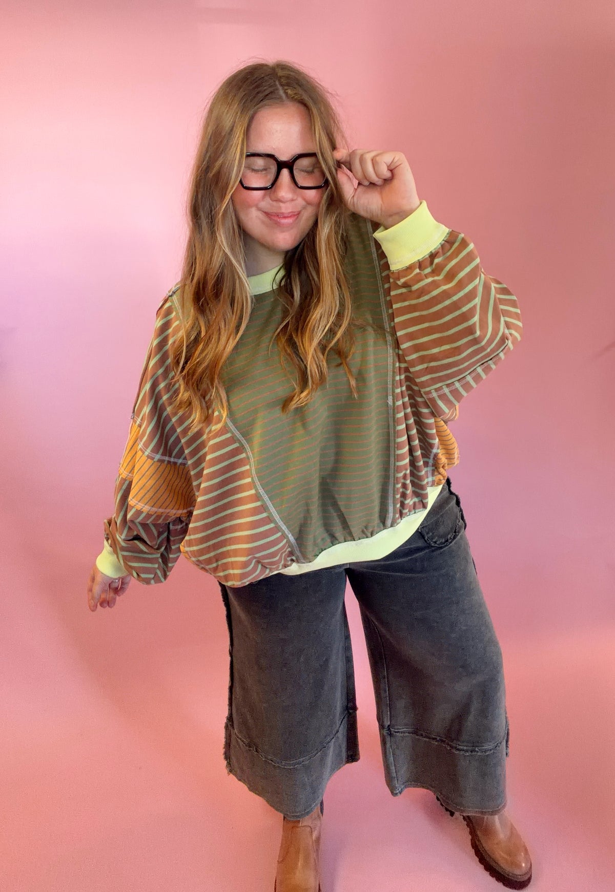 Charcoal Charm Cropped Pants