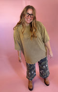 Camo Wide Leg Crop Jeans