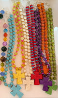 grace in color cross necklace