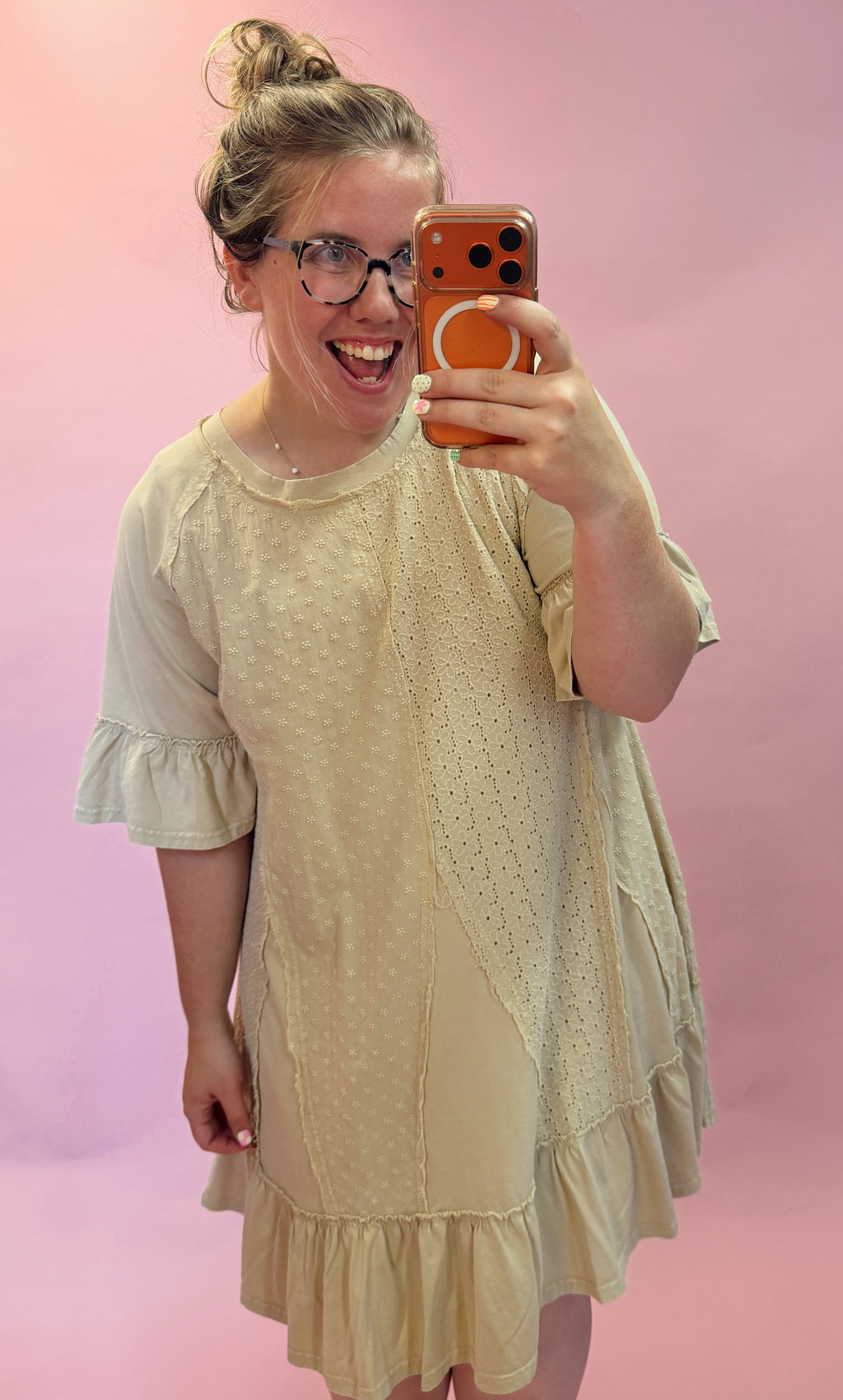 Sandy Shores Eyelet Dress