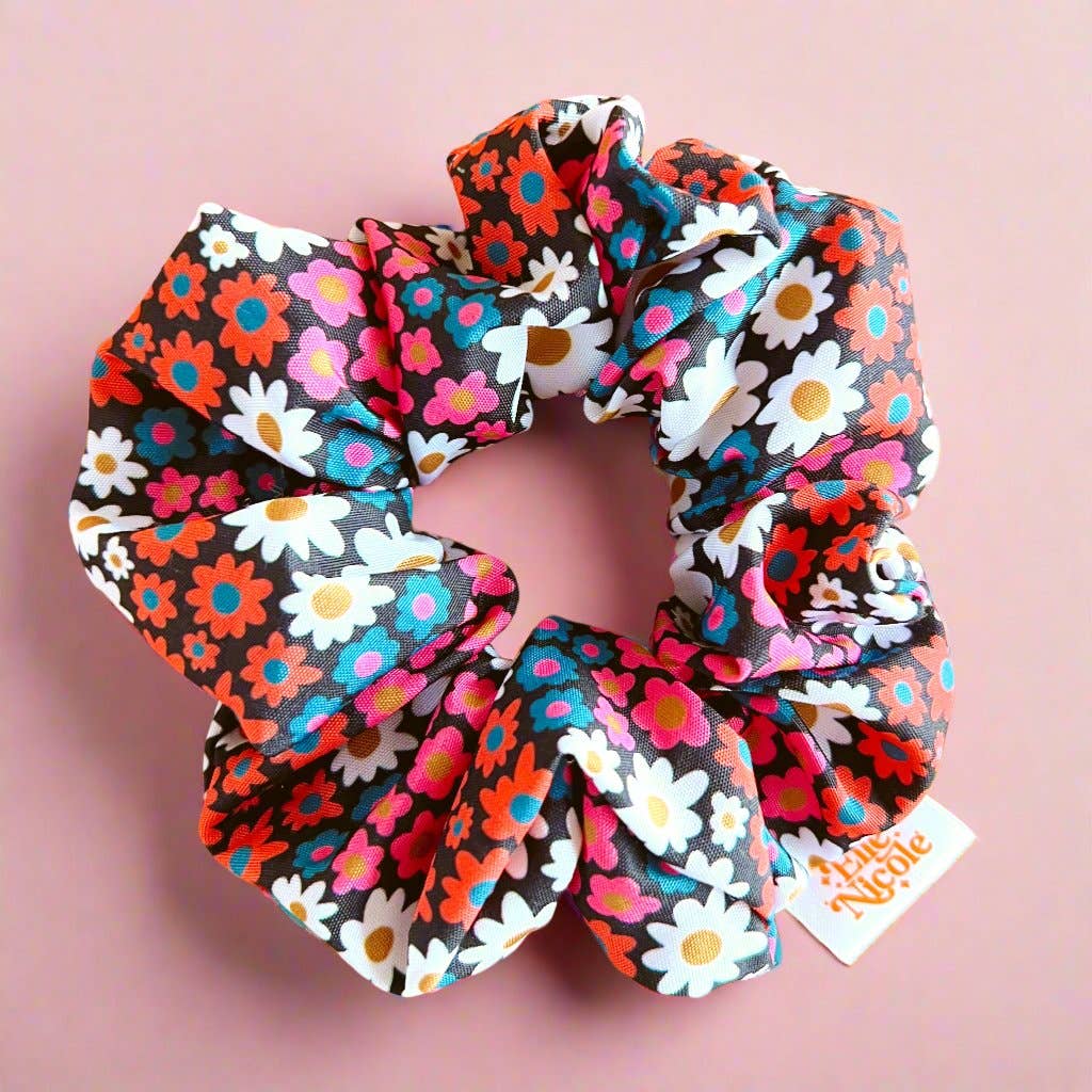 Satin Scrunchie - Darling Daisy - Hair Accessory