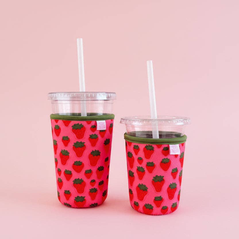 Aesthetic strawberry cup holder for car drink holder